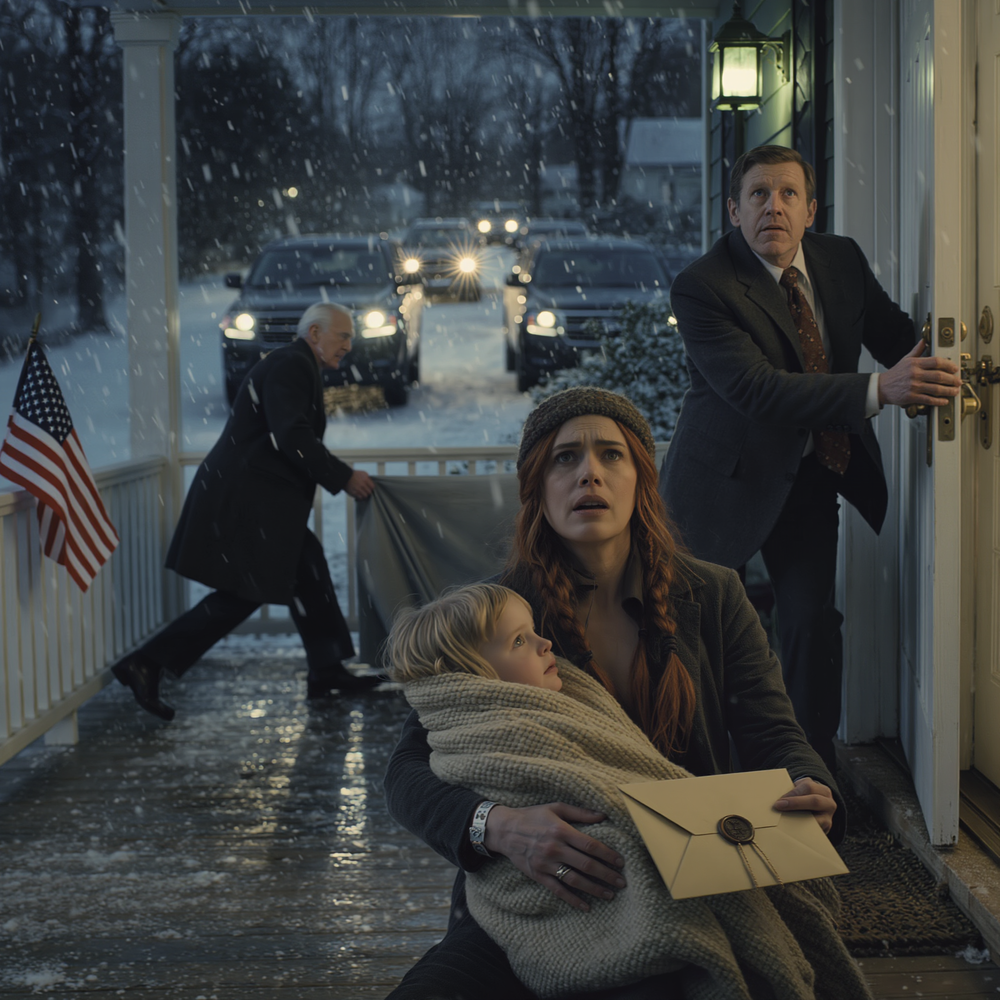 På grund af min søster skubbede min far mig og min nyfødte baby ind i en snestorm og låste døren. De havde ingen anelse om, at jeg lige havde arvet 2,3 milliarder dollars fra min bedstefar. Jeg trådte ind i den hvirvlende hvide tåge, varmede min baby og foretog et stille telefonopkald. Næste dag rystede de i netop den gang, fordi jeg var kommet tilbage med noget, de aldrig kunne ændre.