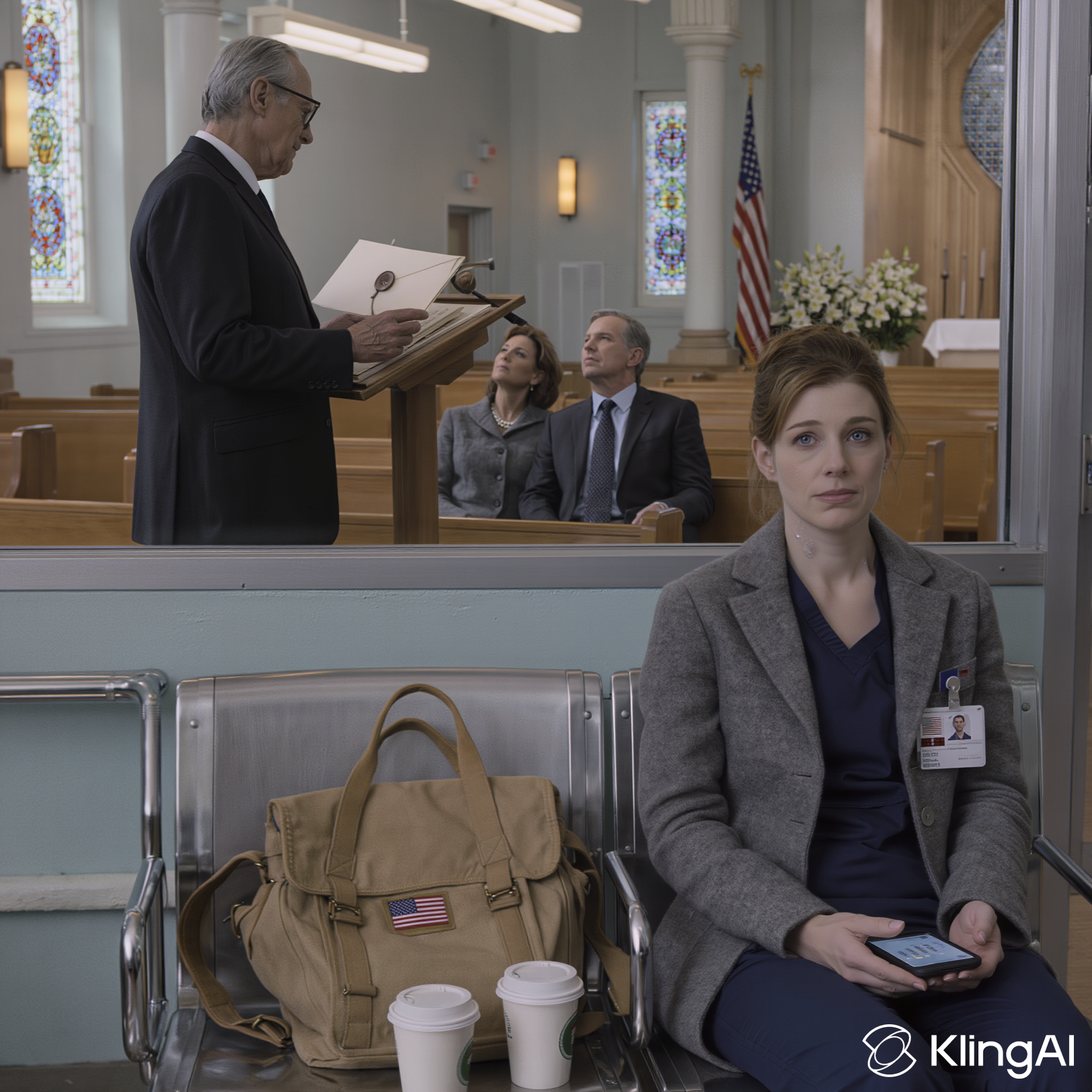 Min bedstemor døde, mens jeg sad alene uden for operationsstuen, og en uge senere kiggede præsten direkte på min far, løftede en forseglet kuvert foran hele kirken og læste den ene linje, min familie aldrig forventede, at hun ville efterlade sig.