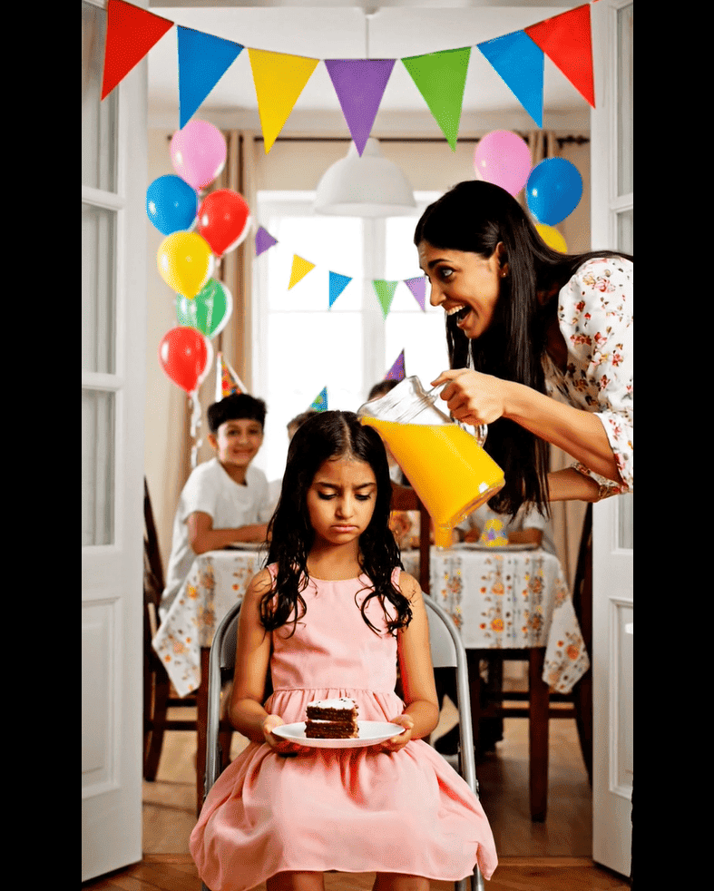 Vacsorázva a fiam családjával, a kislányom félénken átnyújtott egy darab kenyeret. Mosolyogtam – amíg meg nem láttam egy vékony ketchupcsíkot, ami az SOS szót írta. Összeszorult a gyomrom. Megőrizve a nyugalmamat, „véletlenül” ráejtettem a blúzomra, és felajánlottam, hogy elmosogatok, magammal vittem az unokámat is. – Királyi család