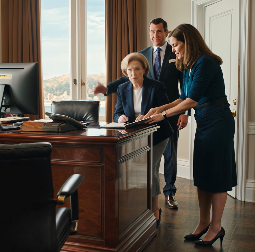 Min søn fortalte bankmanden, at jeg var “forvirret”, og prøvede at få min hånd til at rette sig mod en formular – så lukkede kvinden bag skrivebordet mappen, beordrede ham ud, som om han var en fremmed, og i det ene stille øjeblik indså jeg, at mine børn ikke beskyttede mig … de positionerede sig selv.